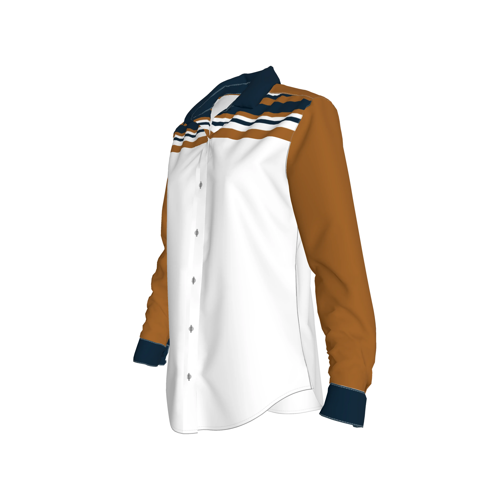 Striped Button Front Shirt