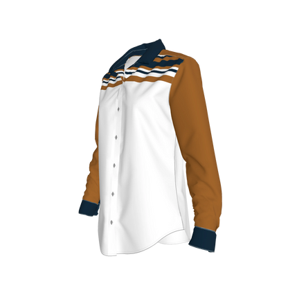 Striped Button Front Shirt