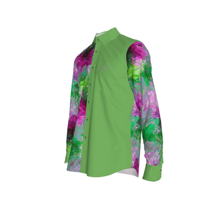 Mauricio-Print 3 Button-Up Shirt (French Placket/Unisex)