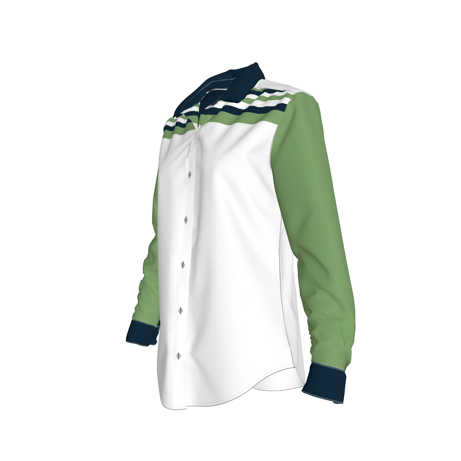 Striped Button Front Shirt