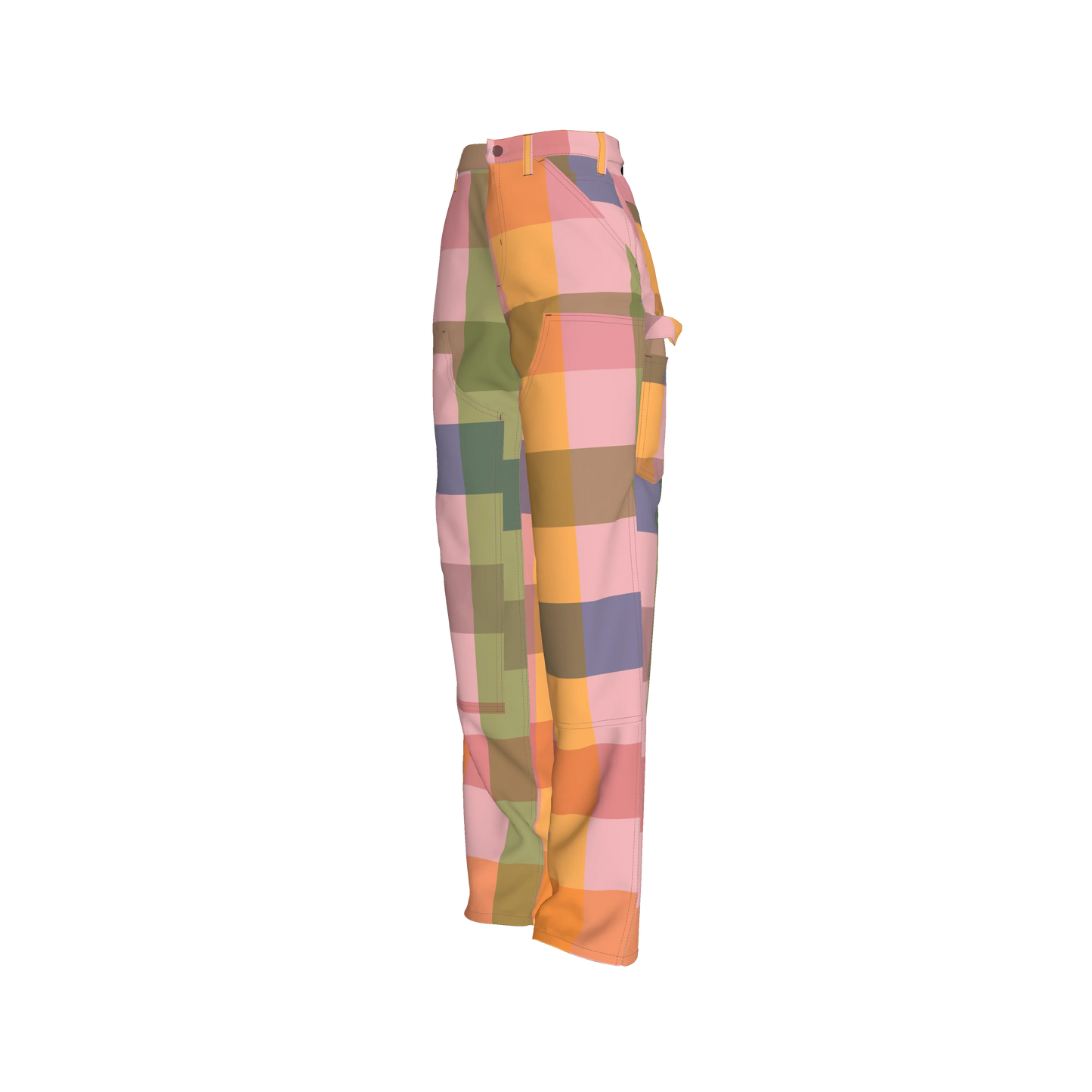Mua Women's Signature Gingham Carpenter Pant