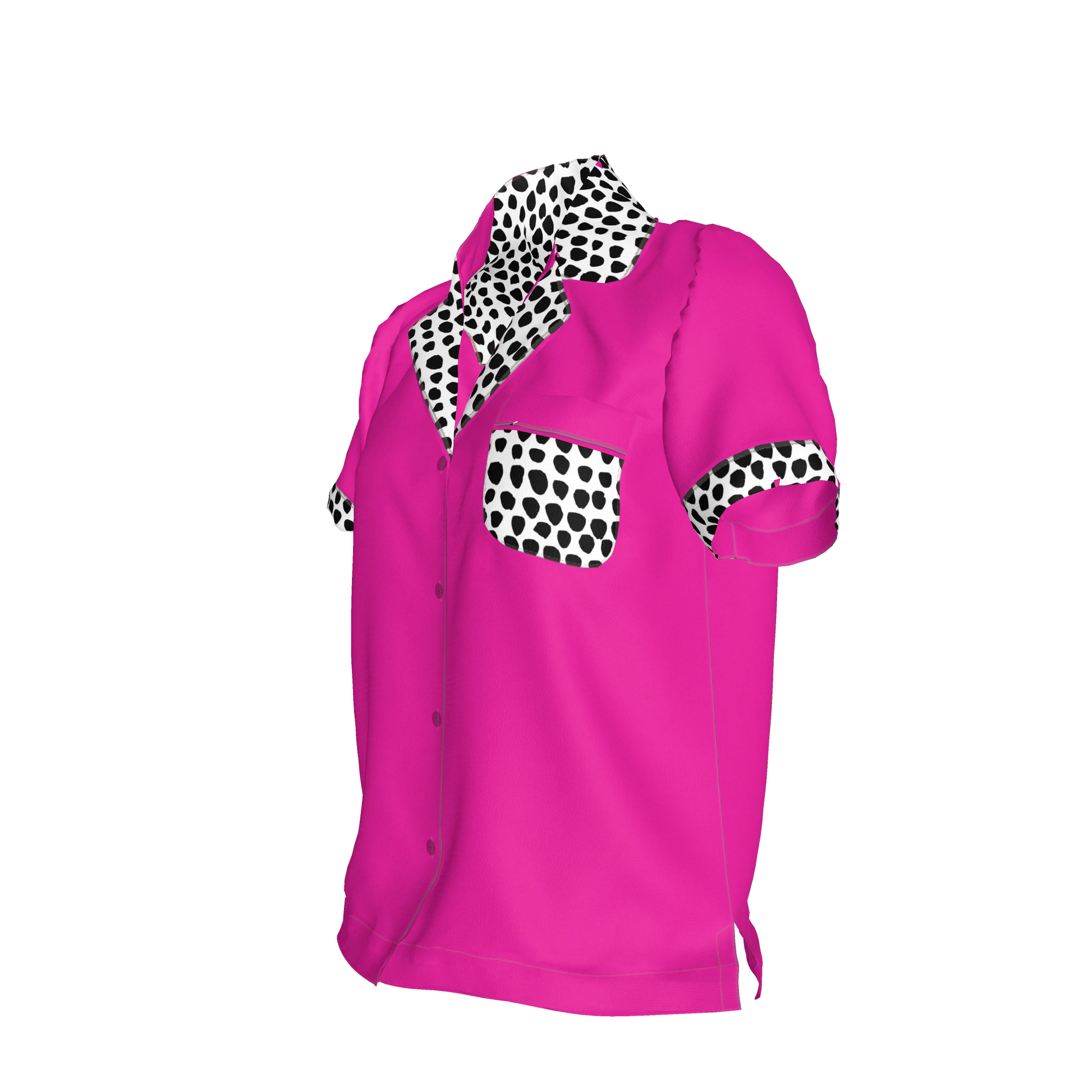 Hot Pink Pajama Top