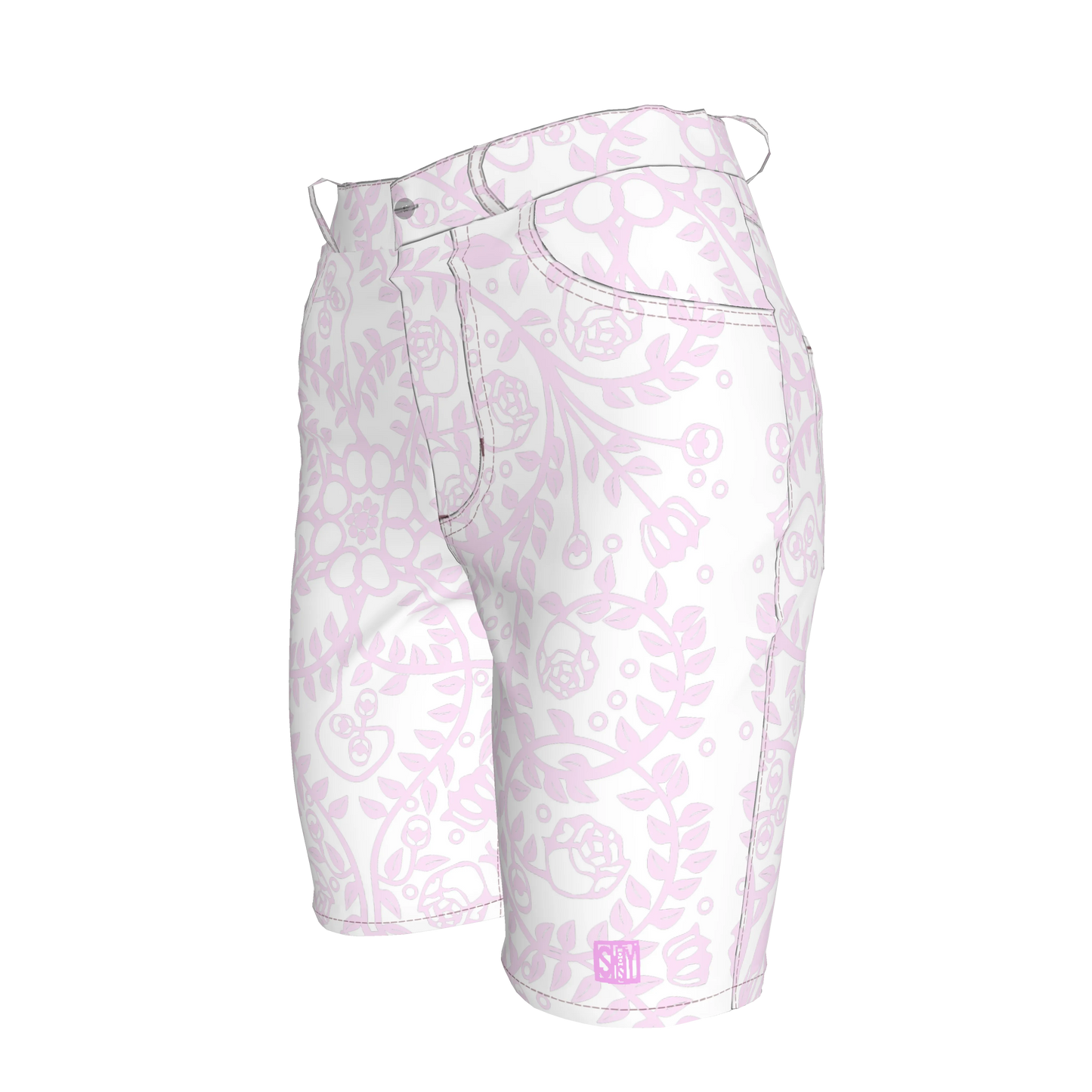 Shoosty Pink Slim Jeans Shorts