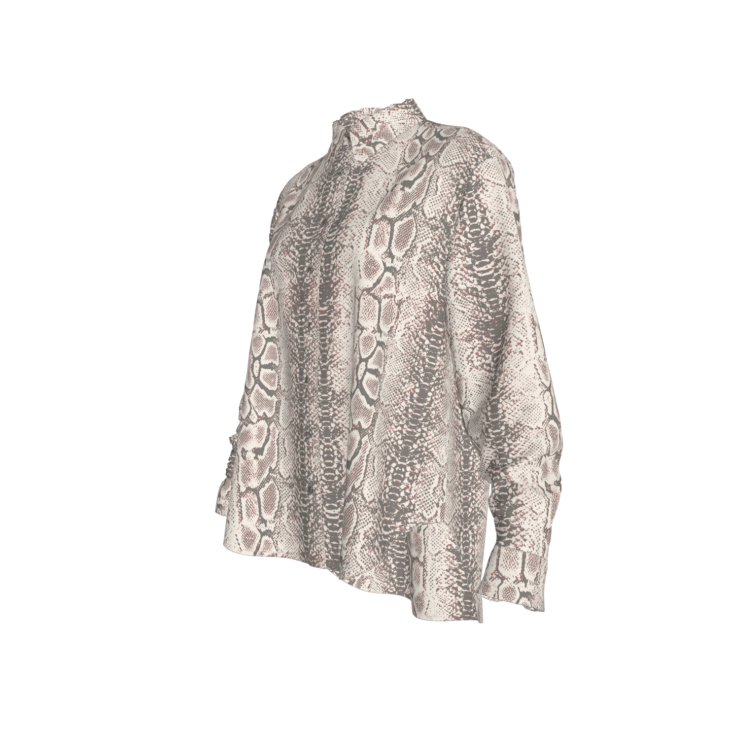 L'EGNA RISING SERPENT GRACE Oversized Button-Up