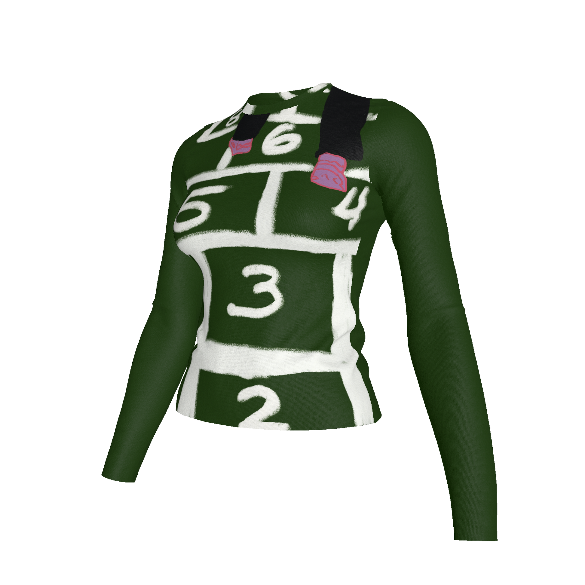  Trucamelo Long Sleeve T-shirt in Forest Green