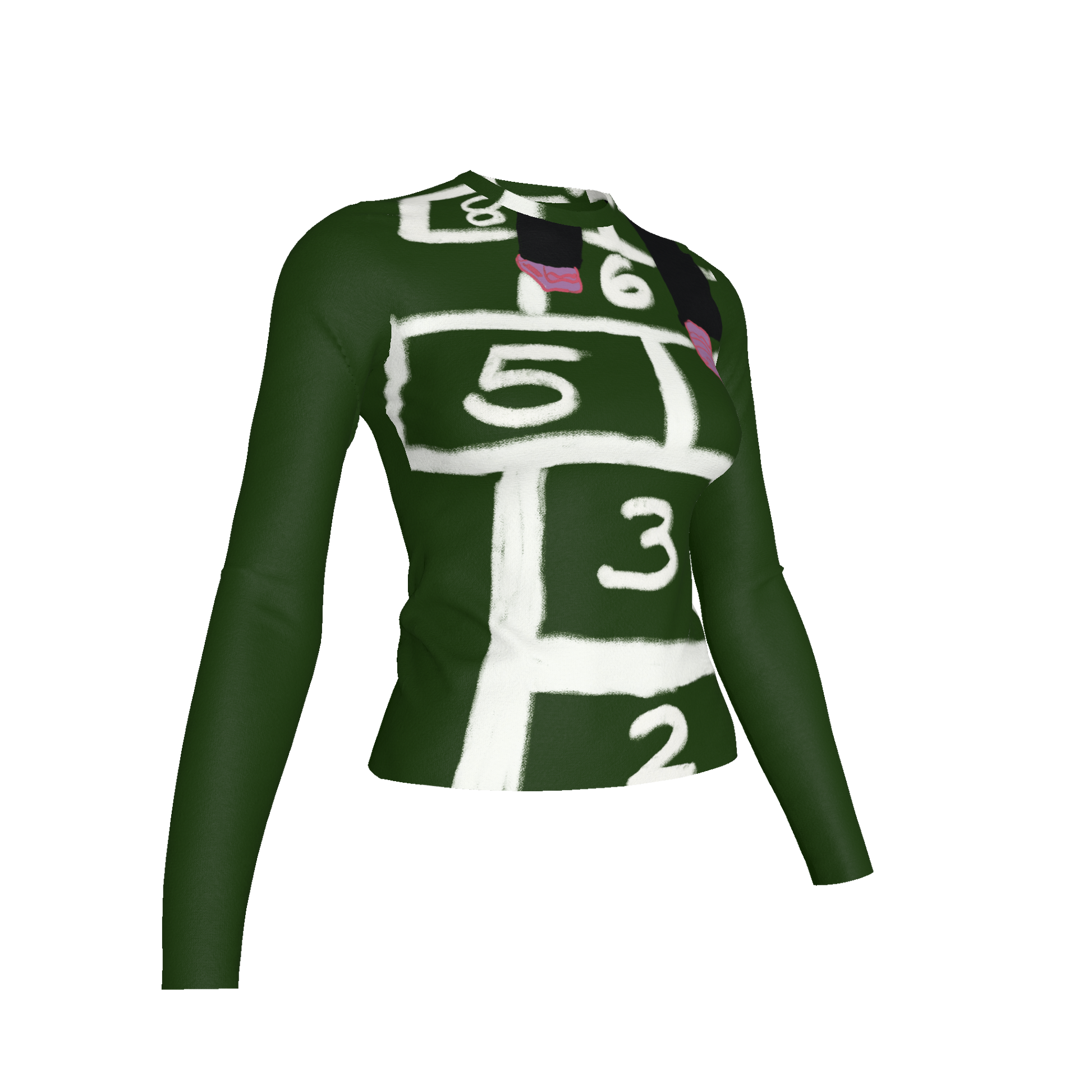  Trucamelo Long Sleeve T-shirt in Forest Green
