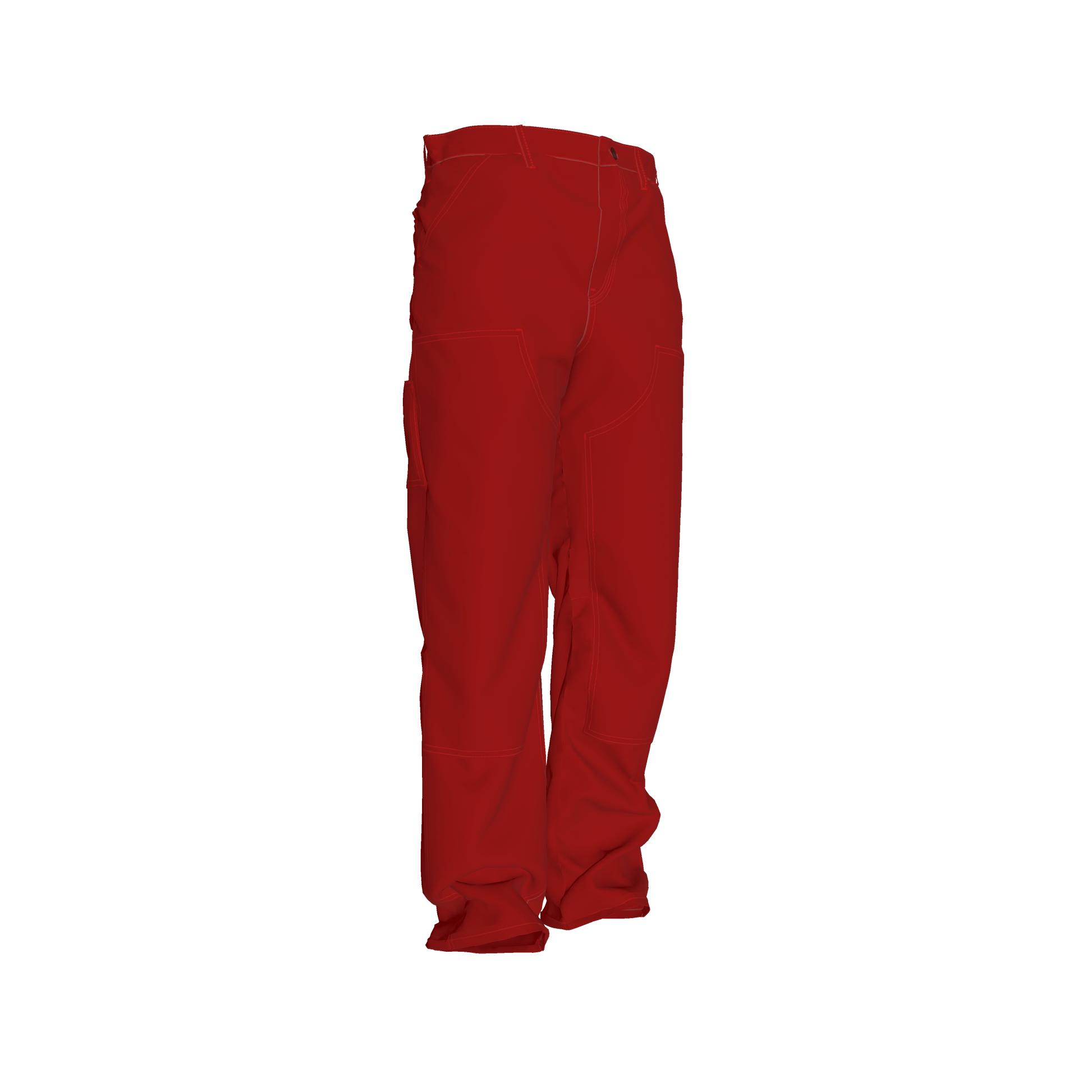 abrazos red carpenter pants 