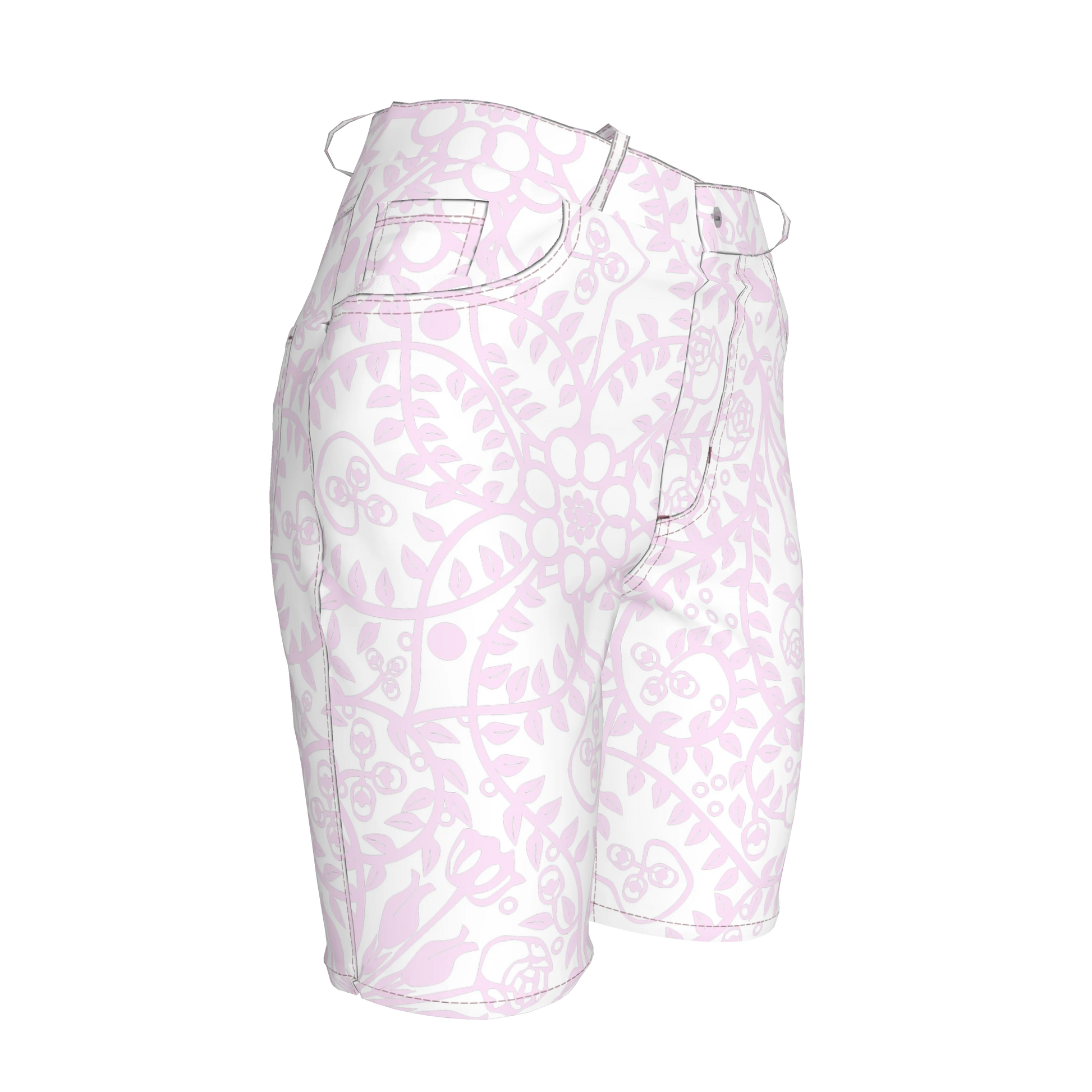 Shoosty Pink Slim Jeans Shorts