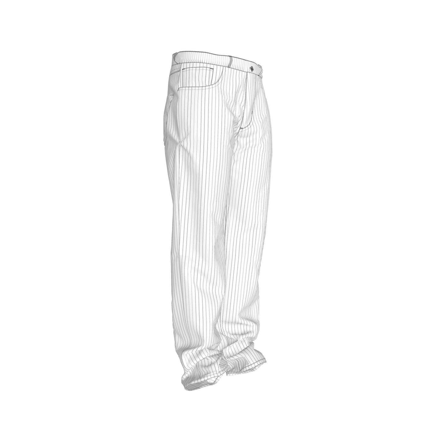 Blue Pinstripped on White Premium Men’s Pants