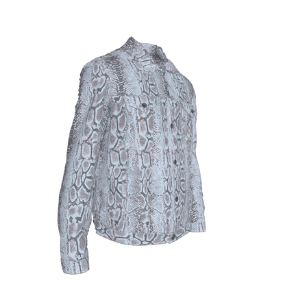 L'EGNA RISING 'SNAKESKIN' Jean Jacket