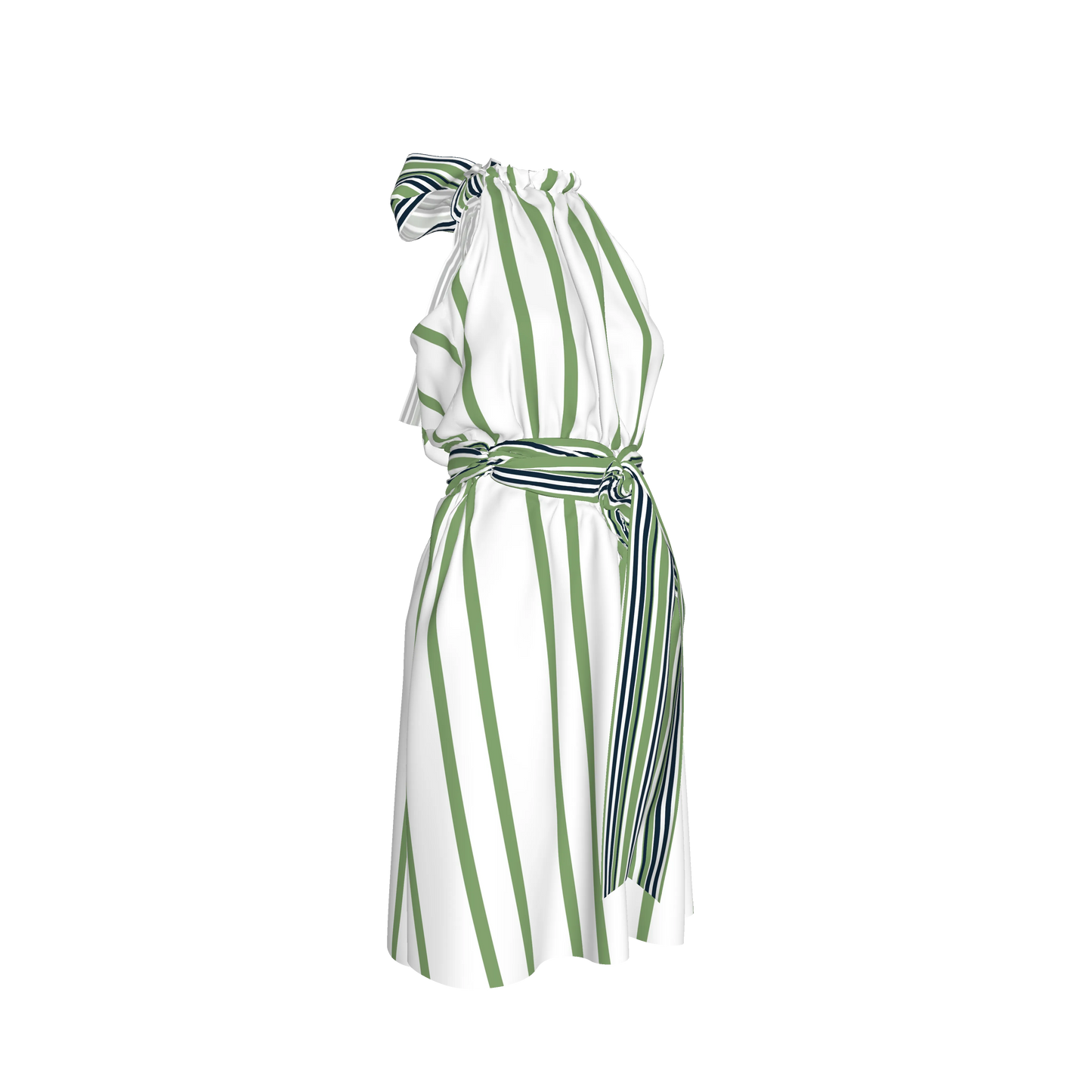 Knee Length Halter Dress 
