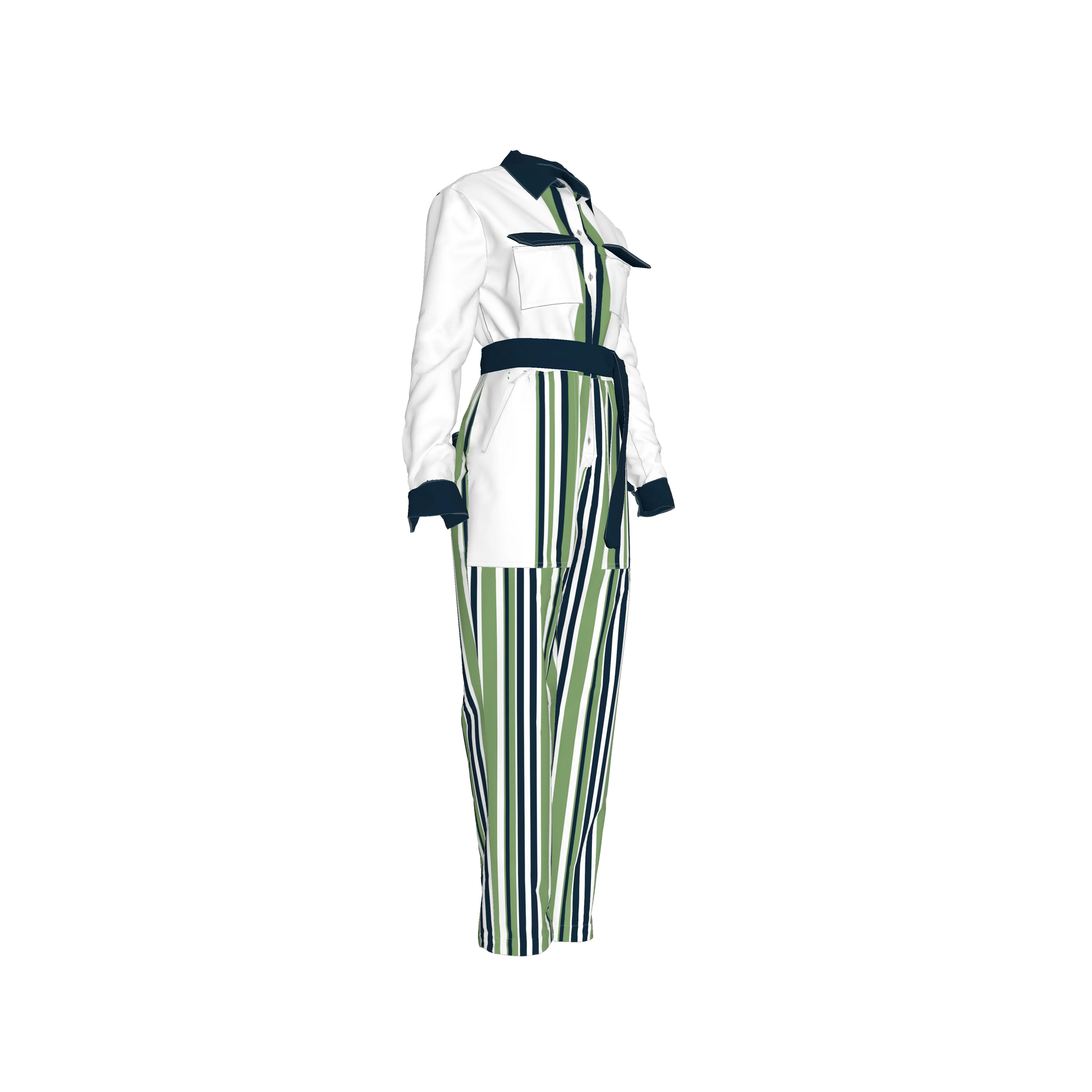 Button Front Jumpsuit