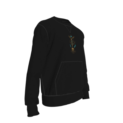 L'EGNA LOTUS RISING "BLACKOUT SIGNATURE" Crewneck Sweater