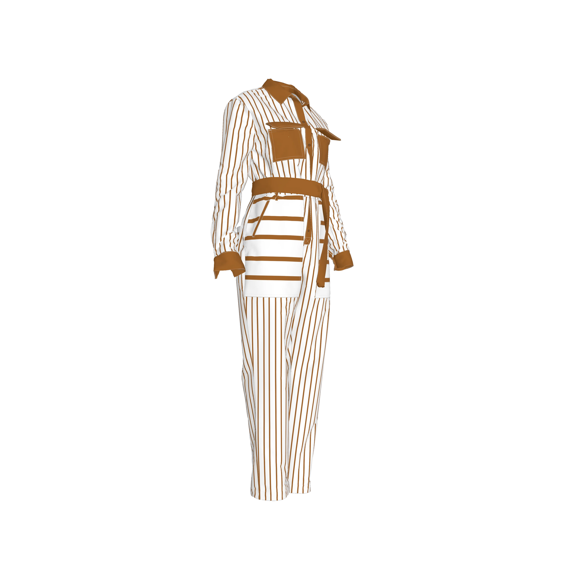 Button Front Jumpsuit