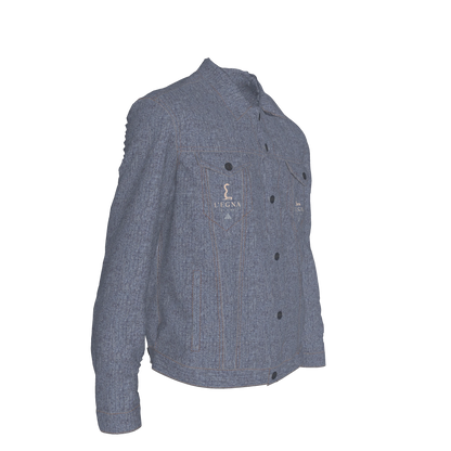 L'EGNA RISING 'DK BLUE ACID' Jean Jacket