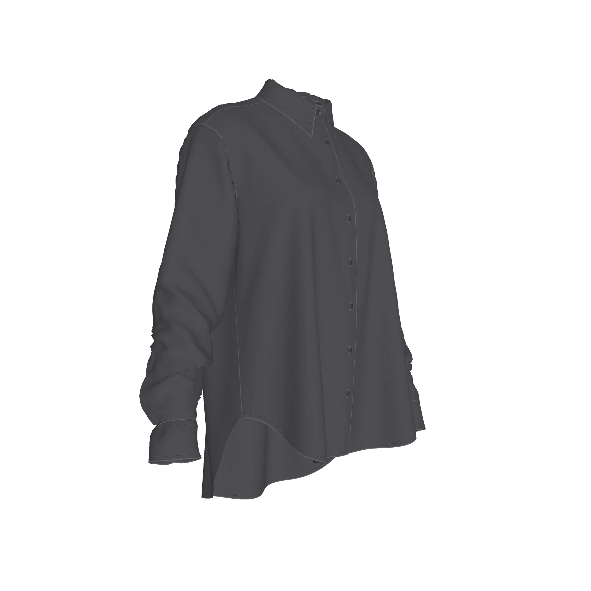 L'EGNA RISING SPARROW'S SHADOW Oversized Button-Up