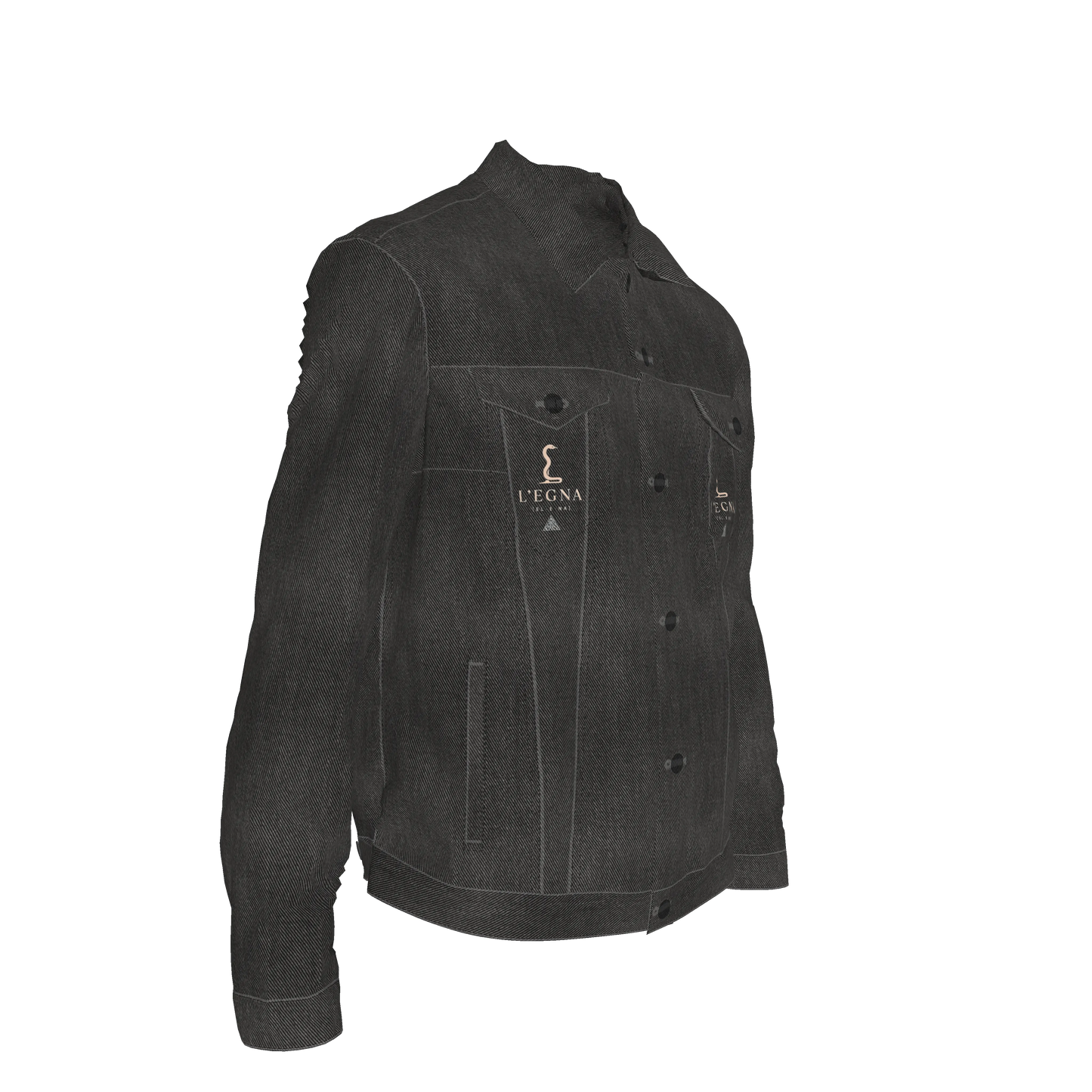 L'EGNA RISING 'CLASSIC BLACK' Jean Jacket