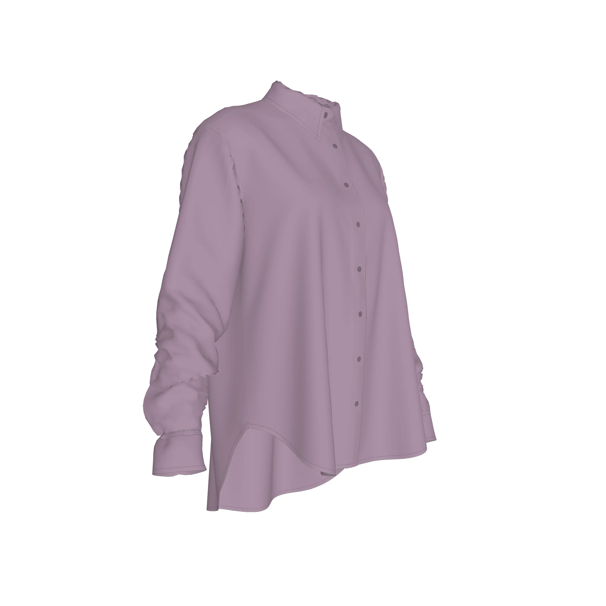 L'EGNA RISING "OVERSIZED" Button-Up (LAVENDER)