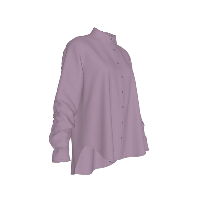L'EGNA RISING "OVERSIZED" Button-Up (LAVENDER)