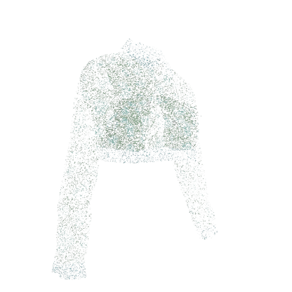 Green & Blue Cropped Jacket 