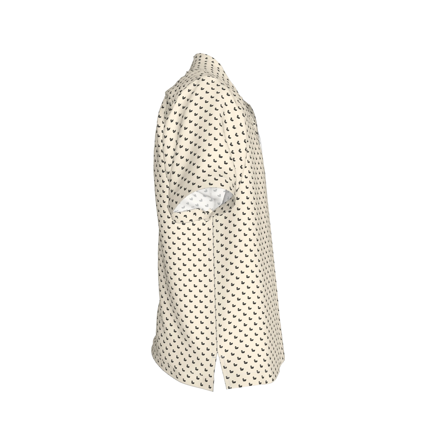 Revere Collar Short Sleeve Shirt – Lightweight Cotton Poplin