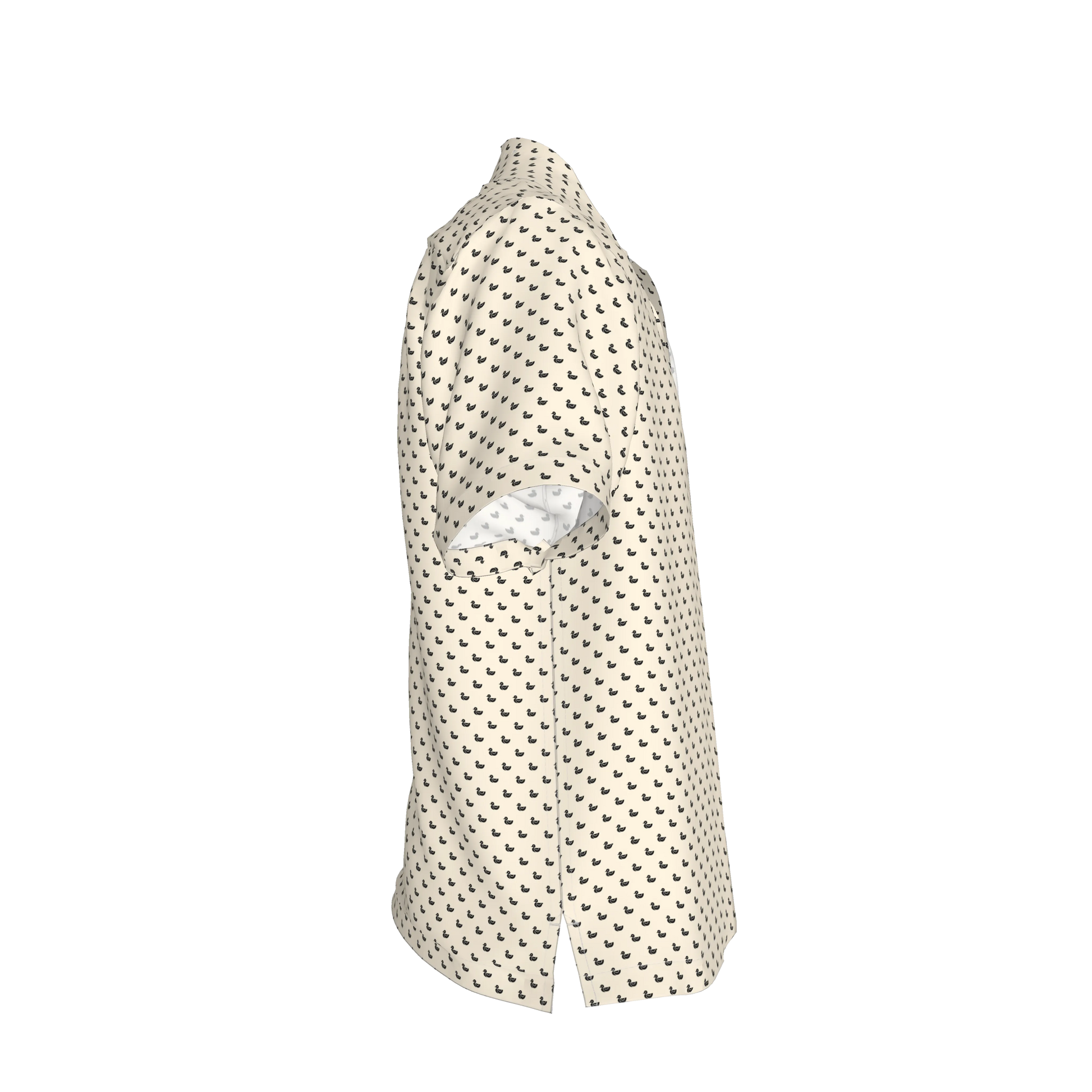 Revere Collar Short Sleeve Shirt – Lightweight Cotton Poplin