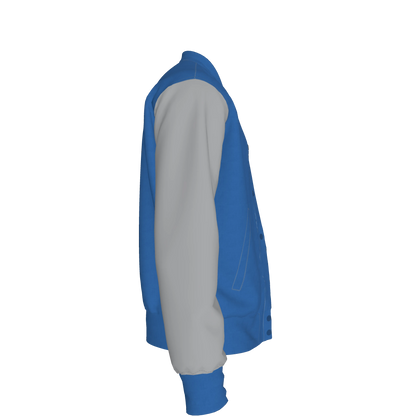 L'EGNA VARSITY JACKET - (BLUE)