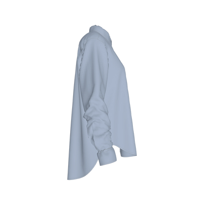 L'EGNA RISING Button-Up (TERRA) – Oversized Shirt in Pima Cotton Poplin