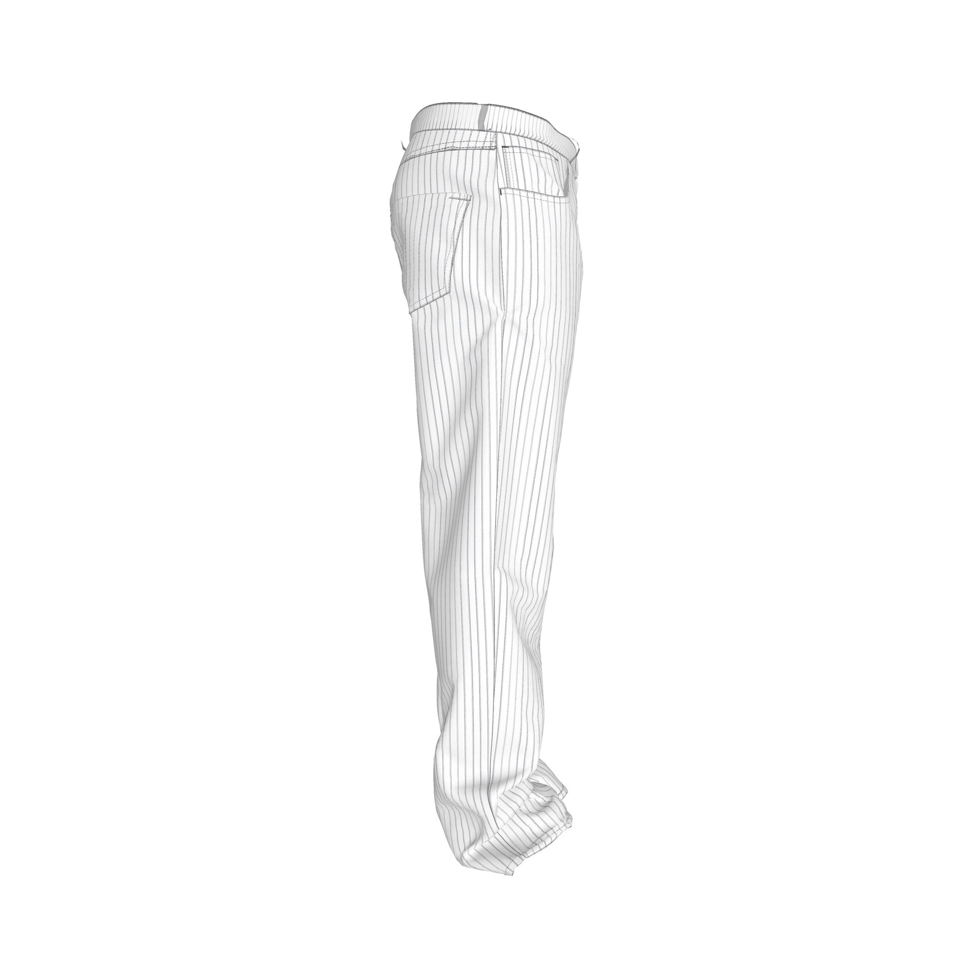 Blue Pinstripped on White Premium Men’s Pants
