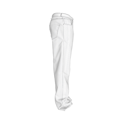 Blue Pinstripped on White Premium Men’s Pants