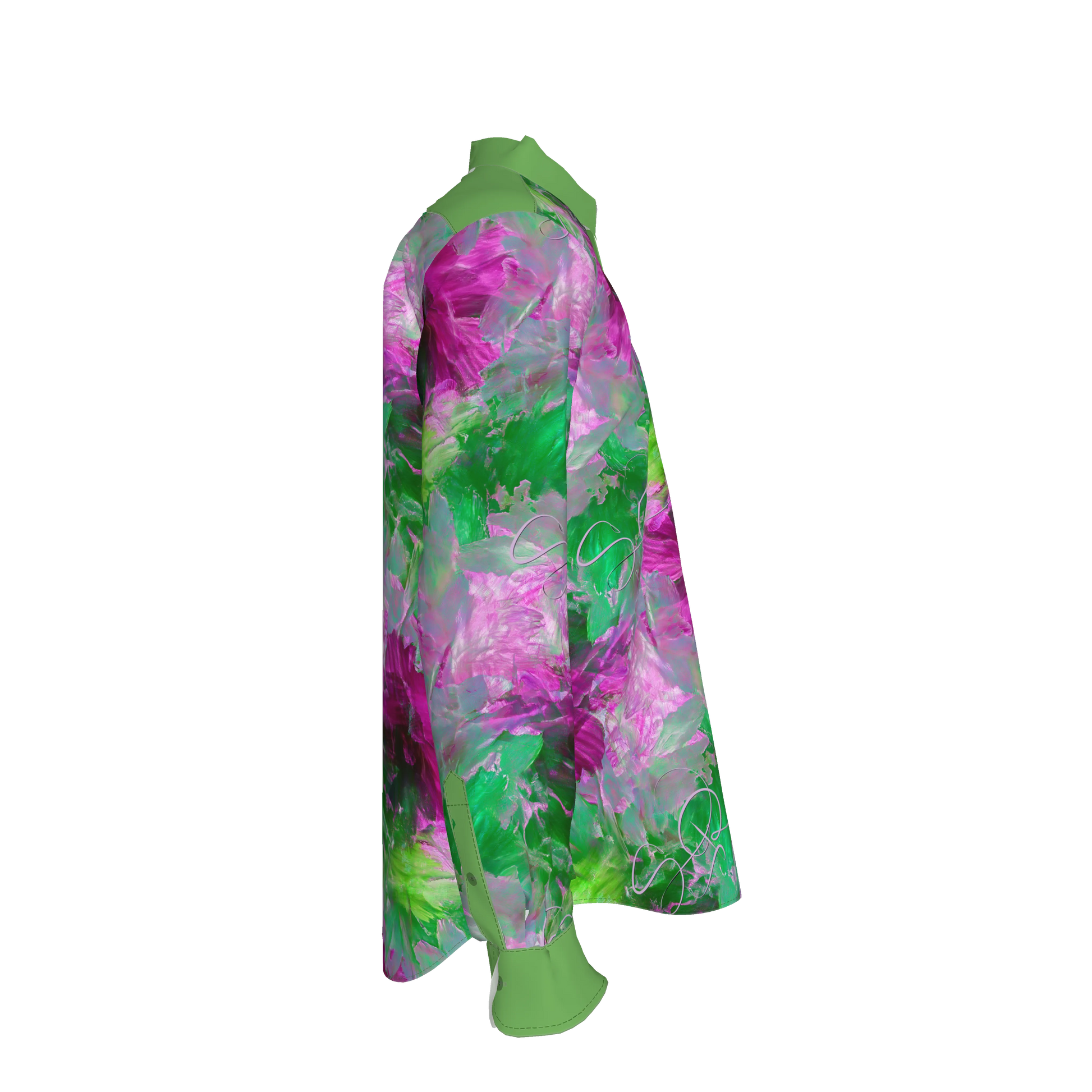 Mauricio-Print 3 Button-Up Shirt (French Placket/Unisex)