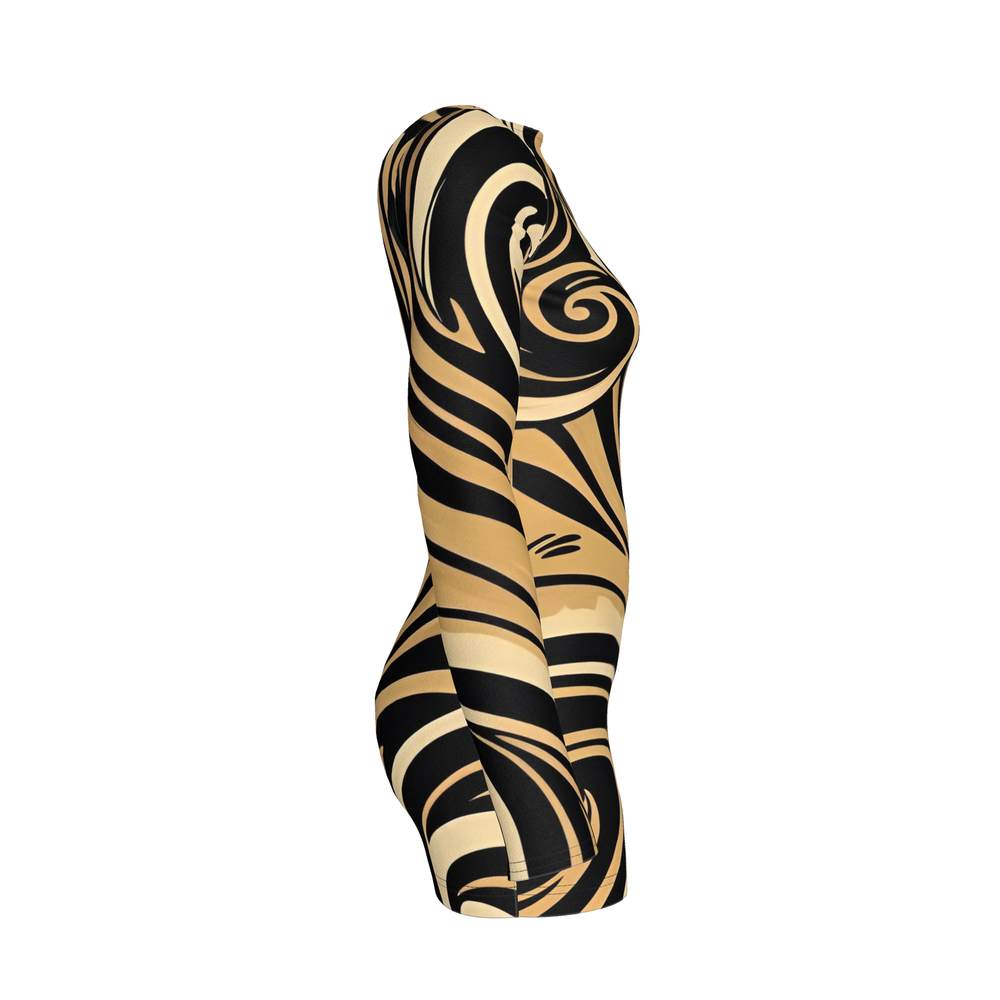 Solei Sccop Back Bodycon Dress (Baz'l Couture)