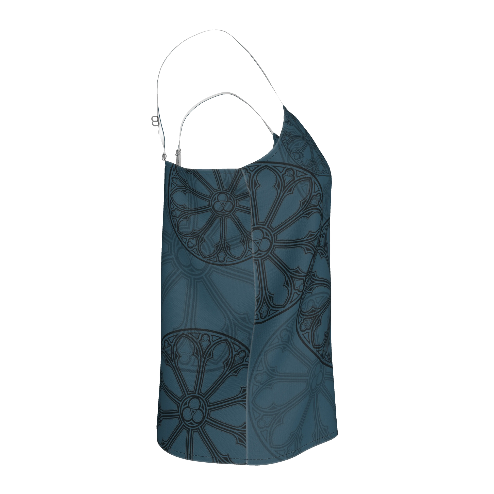 Teal Rose Window Camisole