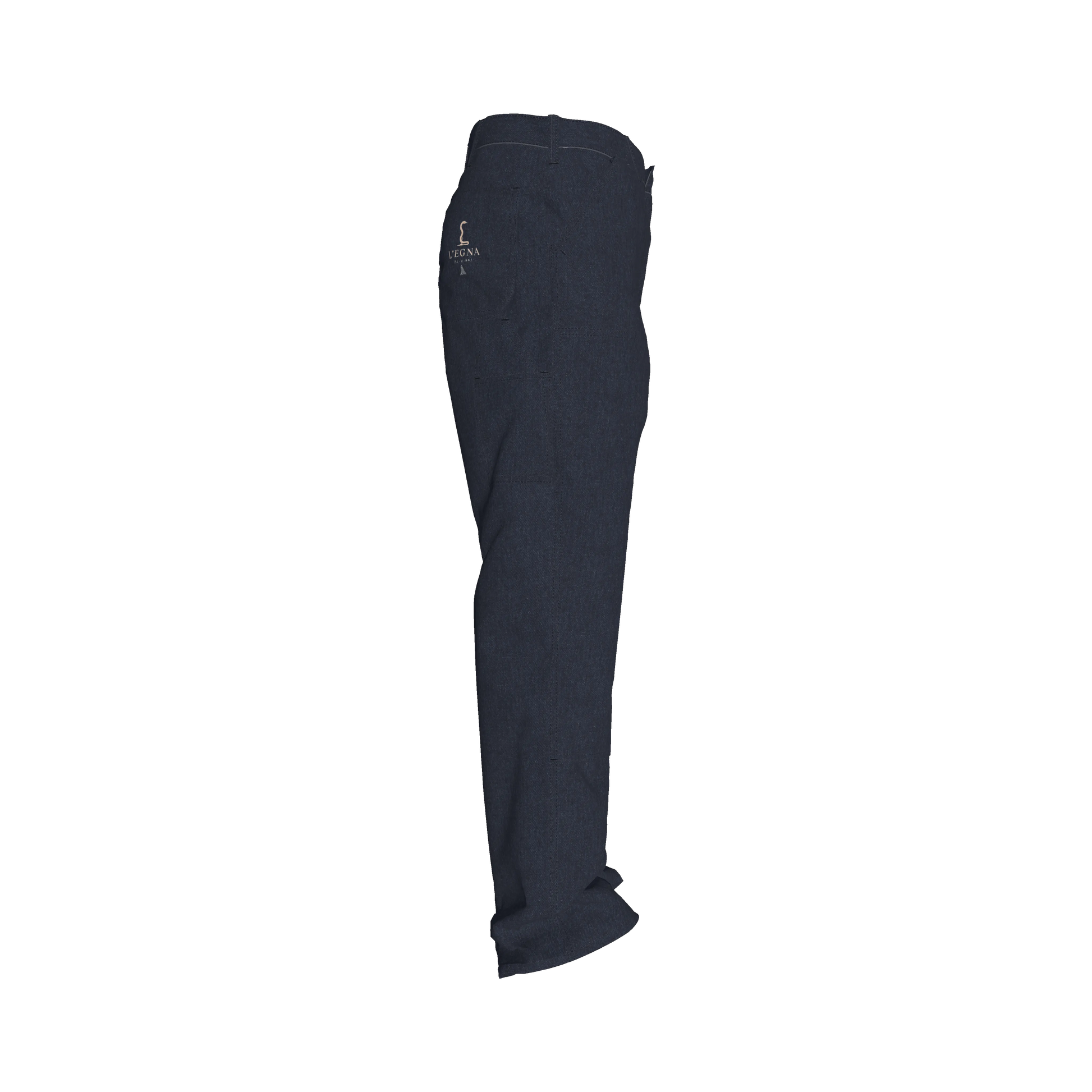 L'EGNA Rising Boxy Carpenter Denim Pant (Classic Blue)
