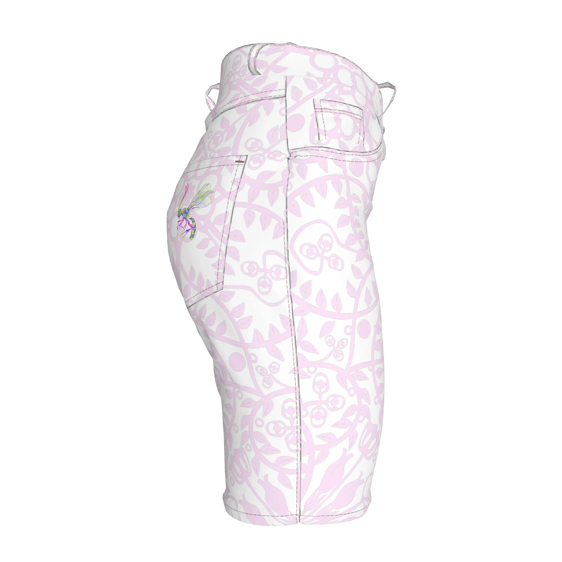 Shoosty Pink Slim Jeans Shorts