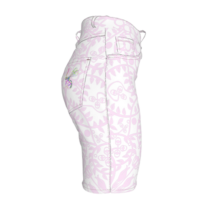 Shoosty Pink Slim Jeans Shorts