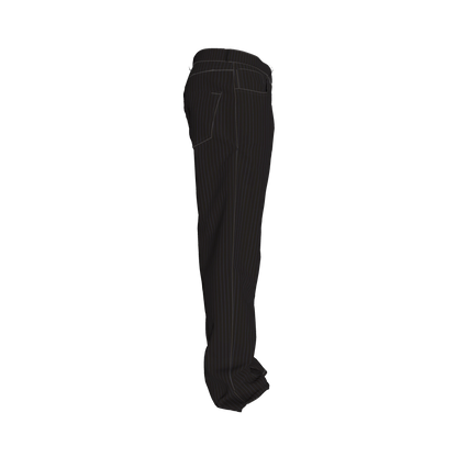 Brown on Black Pinstriped Premium Men’s Pant’s