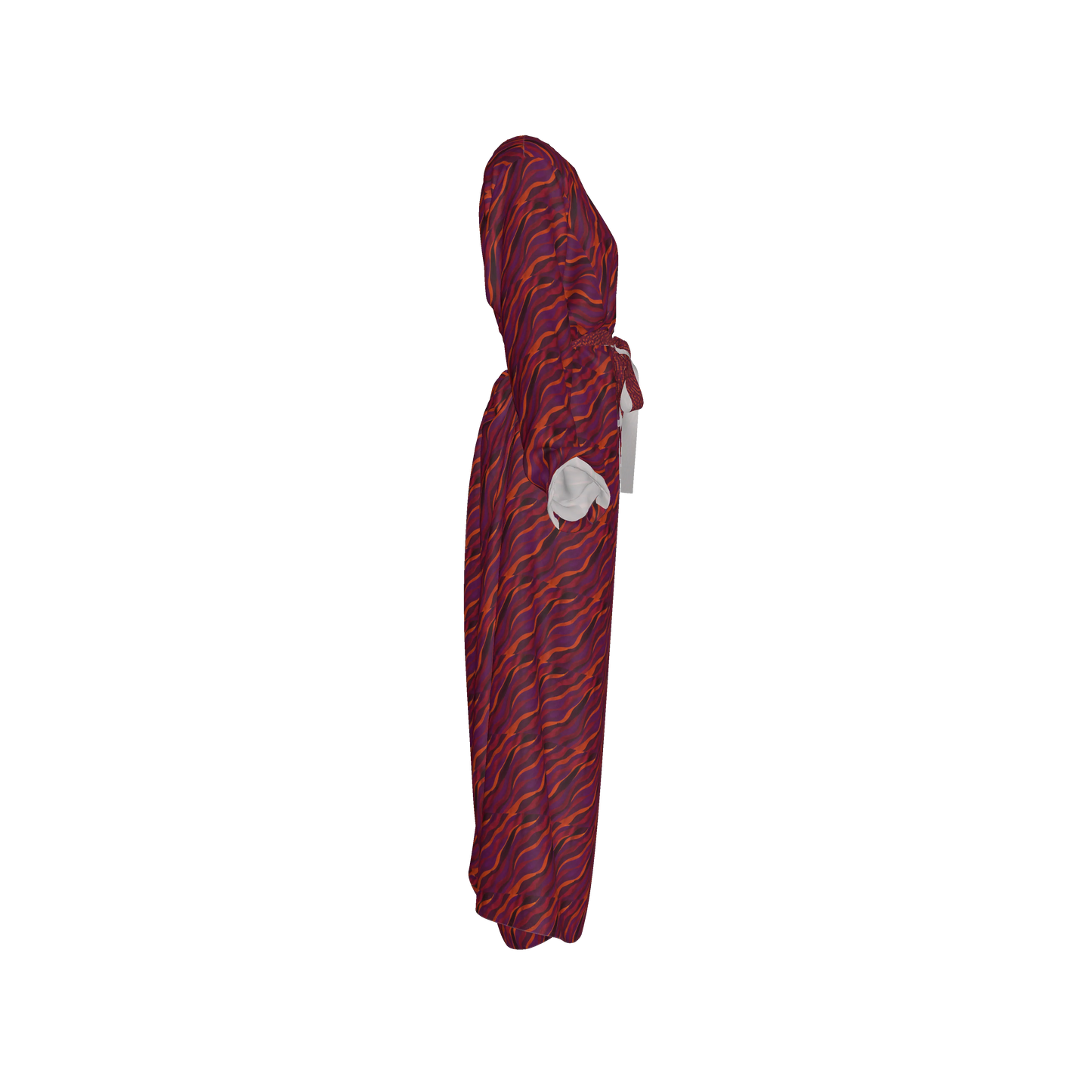 Kimono Sleeve Abaya in Lightweight Viscose Ecovero Rayon Crepe